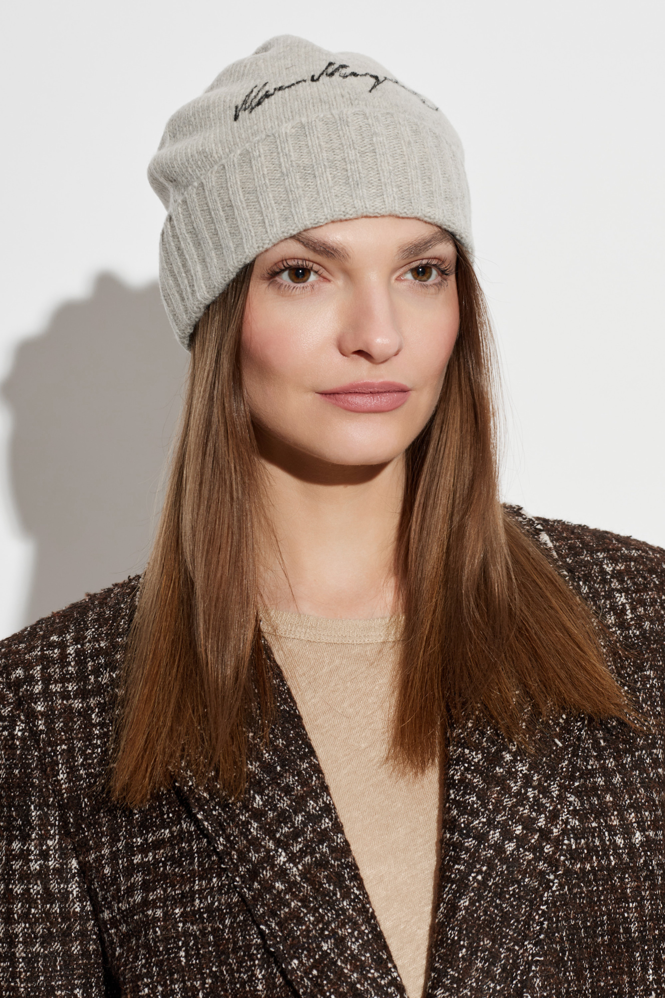 MM6 Maison Margiela Wool beanie with embroidered logo | Men's | Vitkac